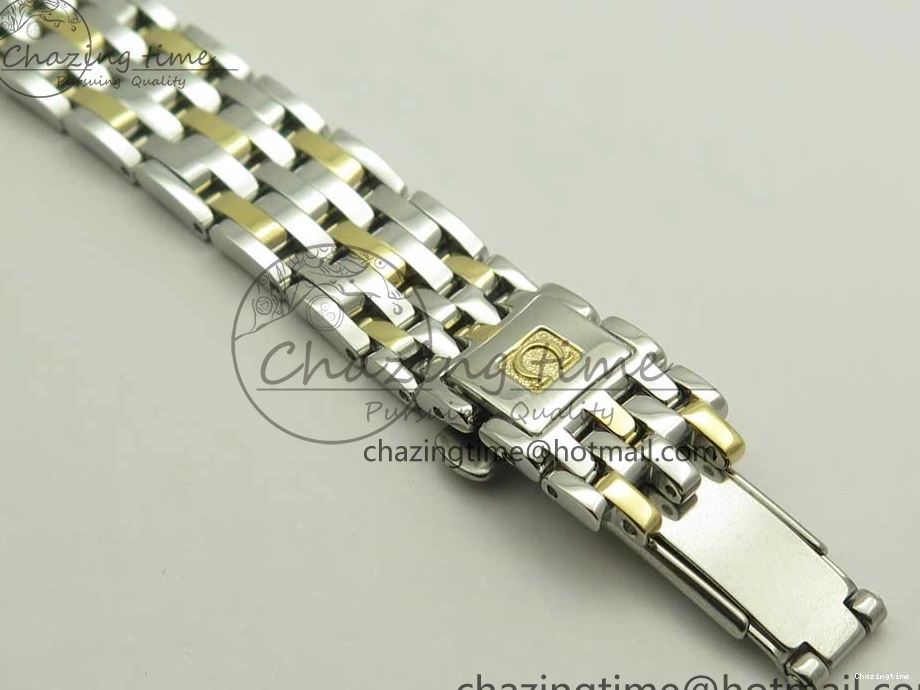 0512 Versatile De Ville Prestige Ladies 32.7mm SS MKF 1:1 Best Edition White MOP Dial Roman Markers on SS YG Bracelet MIYOTA 7967